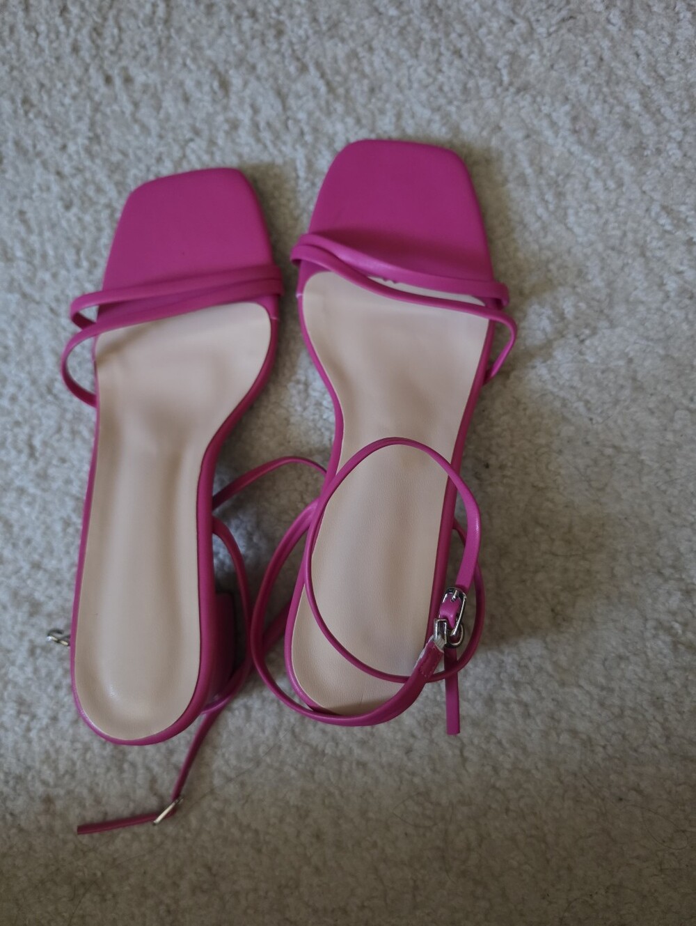 NWT Pink Sandals Heels 2inc